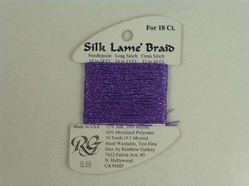 Silk Lame Braid SL59 Liliac