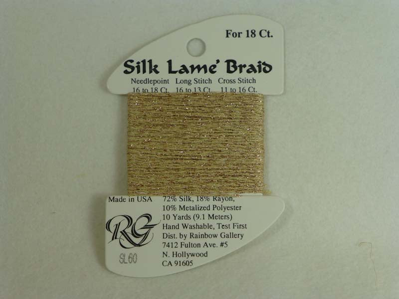 Silk Lame Braid SL60 Camel