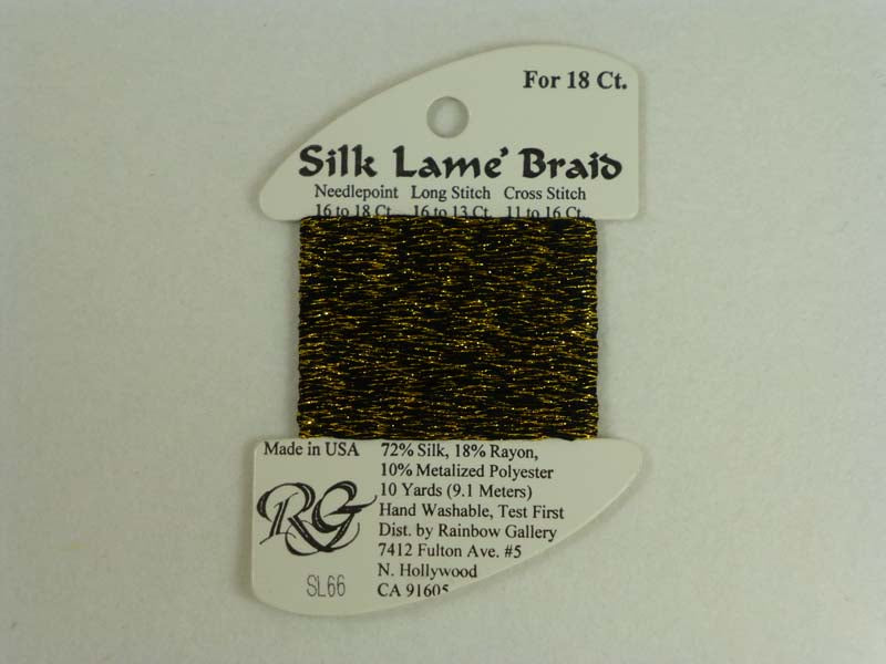 Silk Lame Braid SL66 Antique Gold