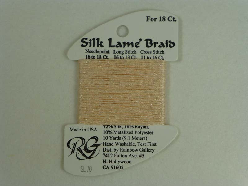 Silk Lame Braid SL70 Lite Peach
