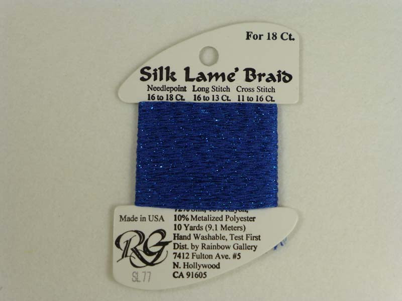 Silk Lame Braid SL77 Royal Blue