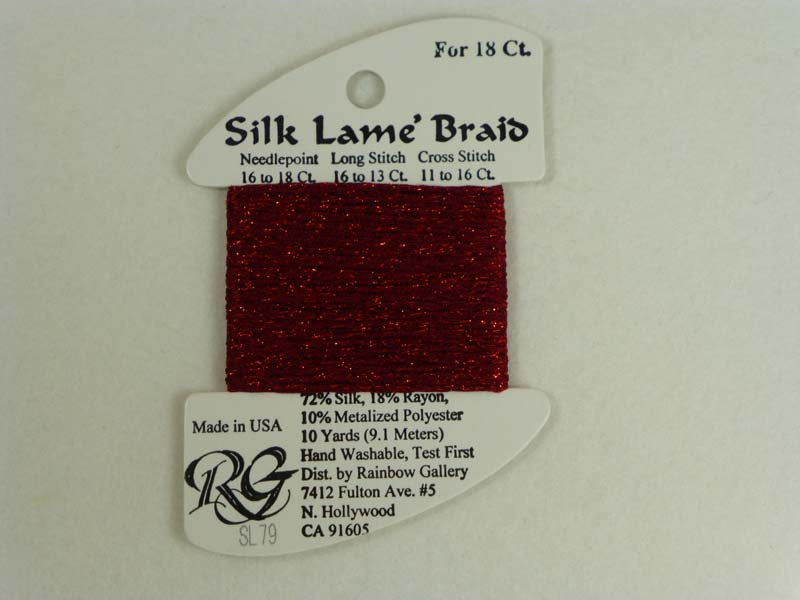 Silk Lame Braid SL79 Dark Cherry