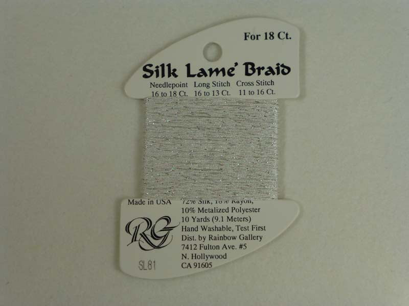 Silk Lame Braid SL81 Platinum