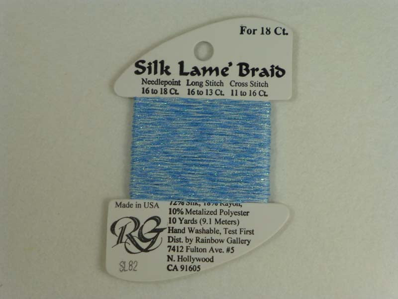 Silk Lame Braid SL82 Lite China Blue
