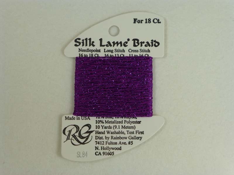 Silk Lame Braid SL84 Dark Orchid