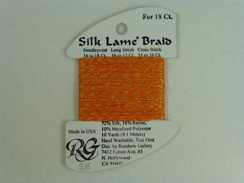 Silk Lame Braid SL85 Tangerine