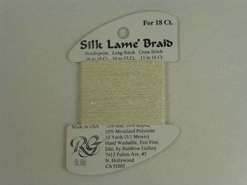 Silk Lame Braid SL88 Lemon Lite