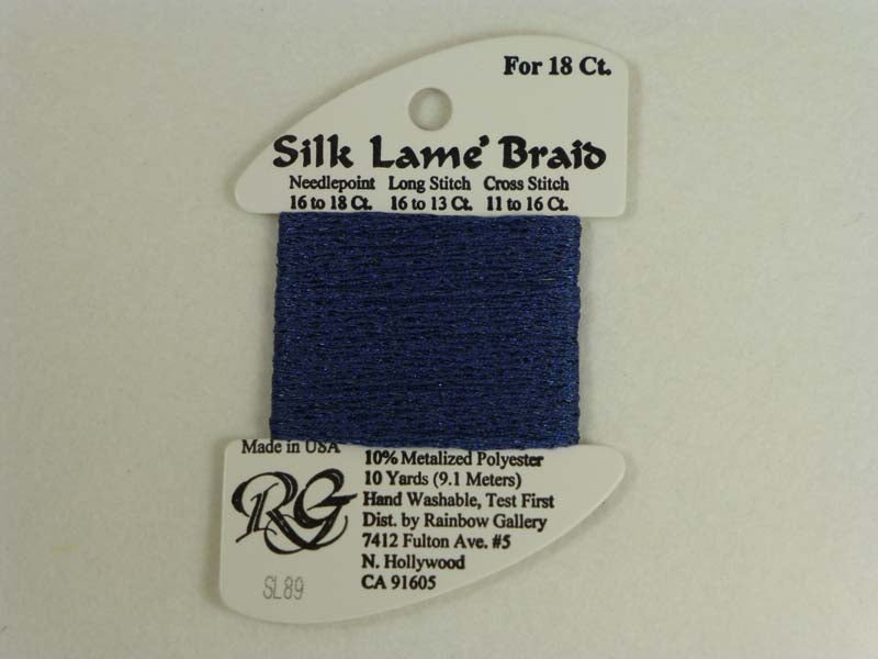 Silk Lame Braid SL89 Blue Jeans