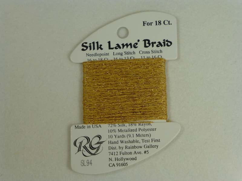 Silk Lame Braid SL94 True Gold