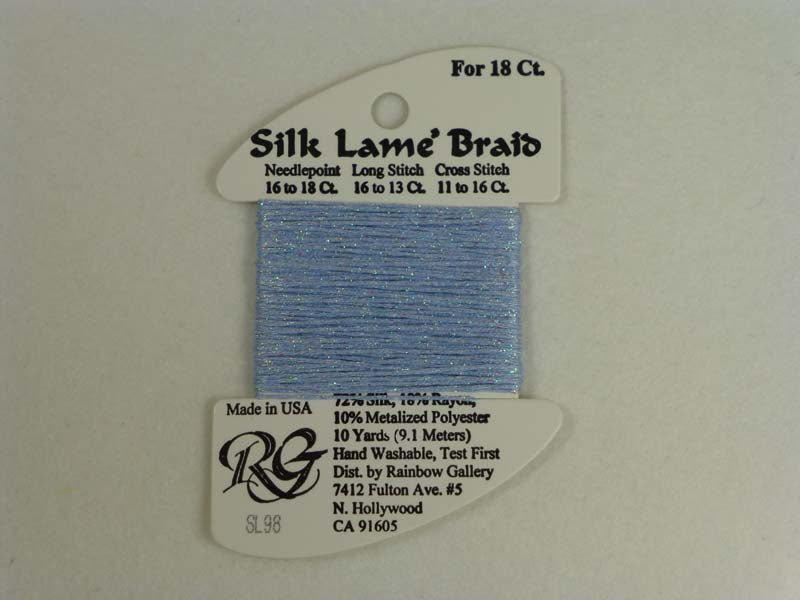 Silk Lame Braid SL98 Pale Antique Blue