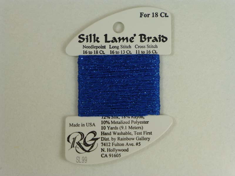 Silk Lame Braid SL99 Classic Blue