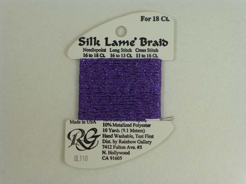 Silk Lame Braid SL110 Dark Violet