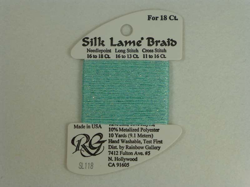 Silk Lame Braid SL118 Sea Spray