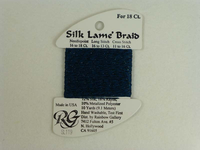 Silk Lame Braid SL119 Blue Sapphire