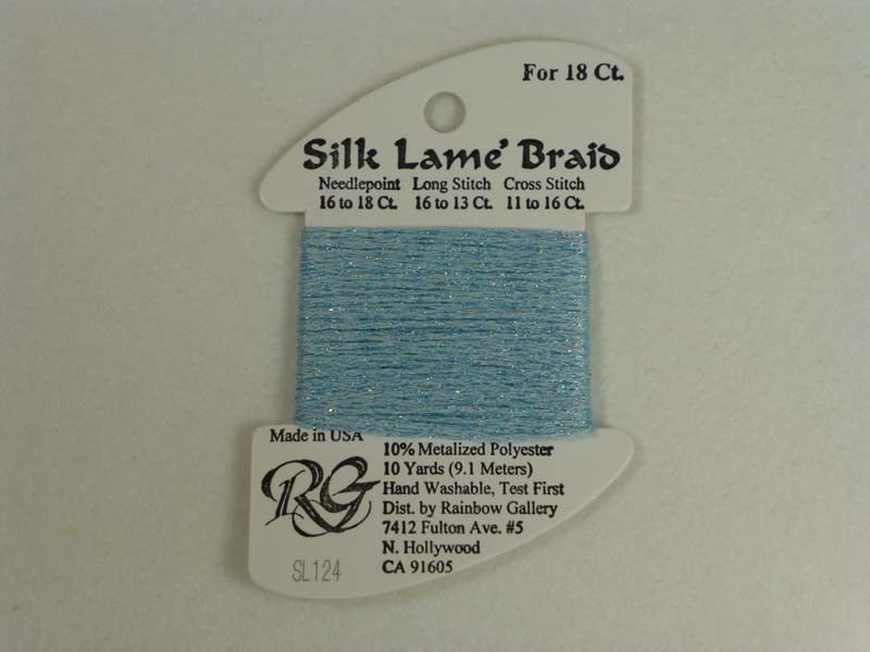 Silk Lame Braid SL124 Blue Glow