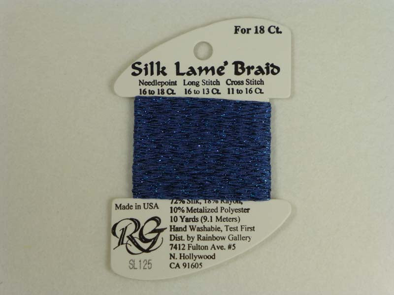 Silk Lame Braid SL125 Denim