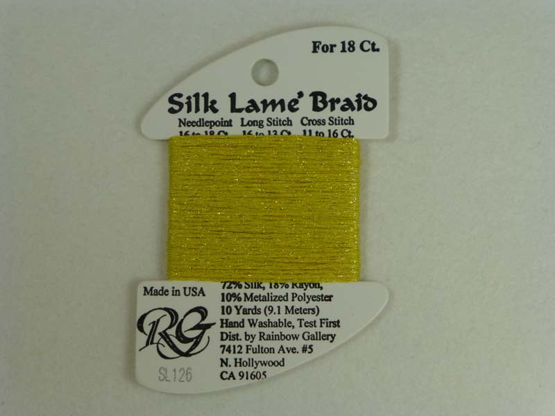 Silk Lame Braid SL126 Canary Yellow