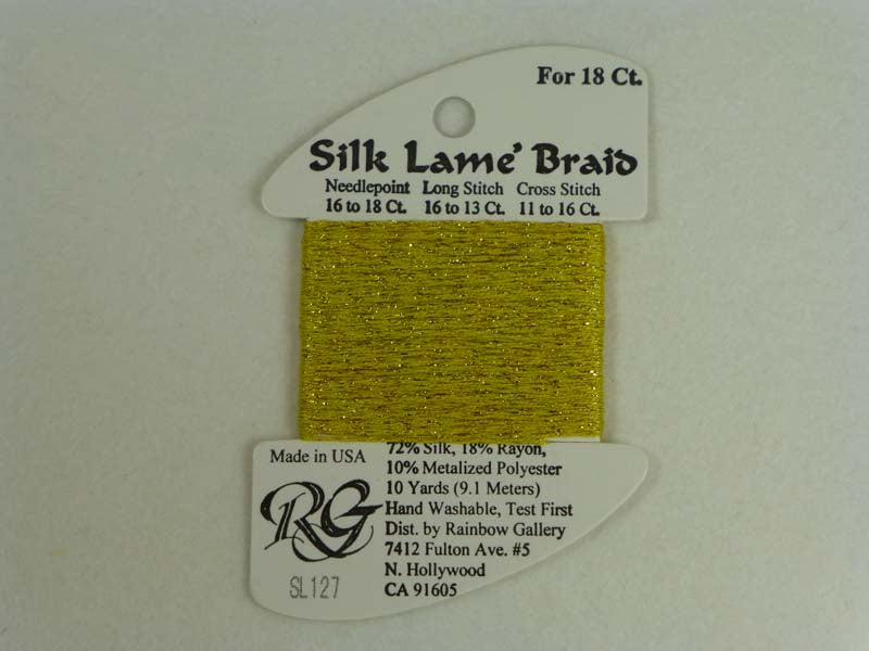 Silk Lame Braid SL127 Golden Yarrow