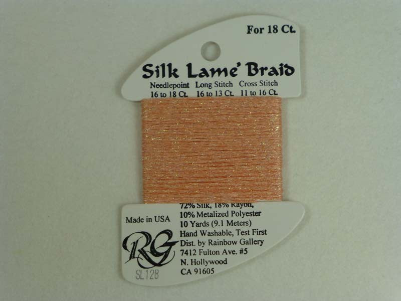 Silk Lame Braid SL128 Crab Bisque