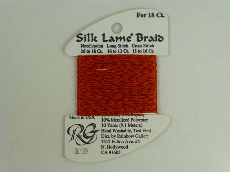 Silk Lame Braid SL129 Tabasco