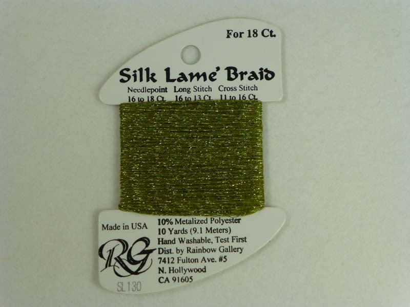 Silk Lame Braid SL130 Moss