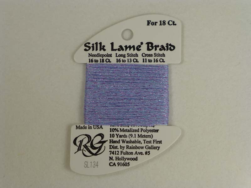 Silk Lame Braid SL134 Misty Lilac