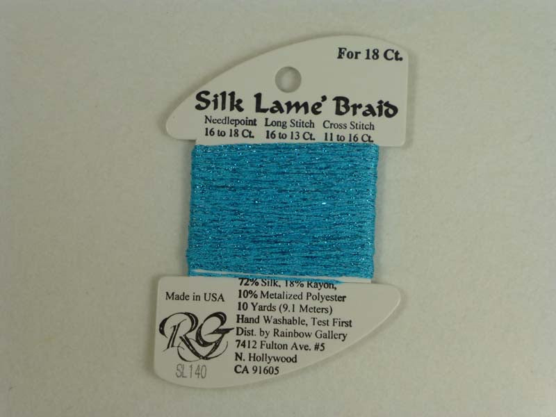 Silk Lame Braid SL140 Jamacian Sea