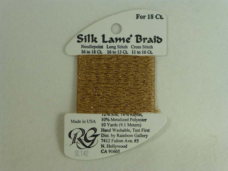 Silk Lame Braid SL142 Toasted Almond