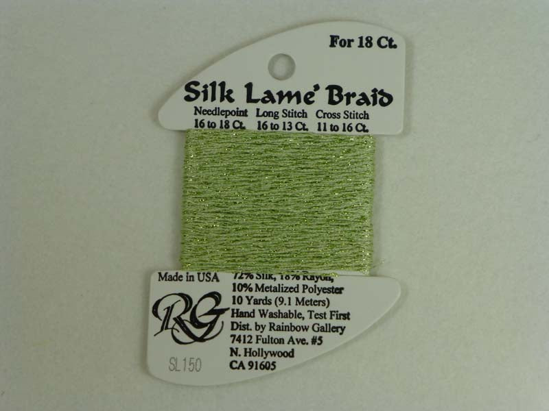 Silk Lame Braid SL150 Daiquiri Green