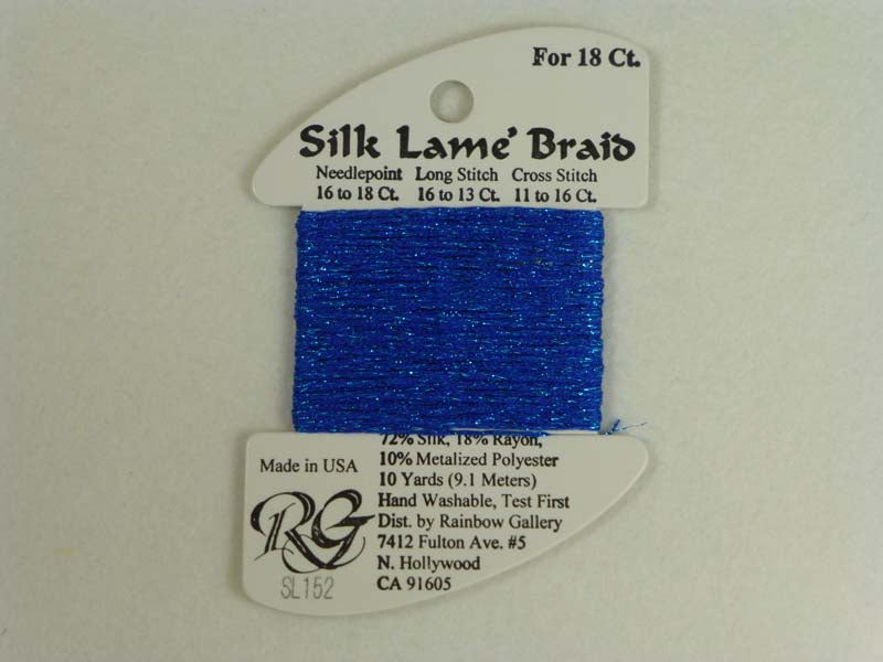 Silk Lame Braid SL152 Hawaiian Blue