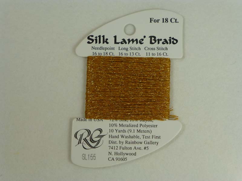 Silk Lame Braid SL155 Harvest Gold