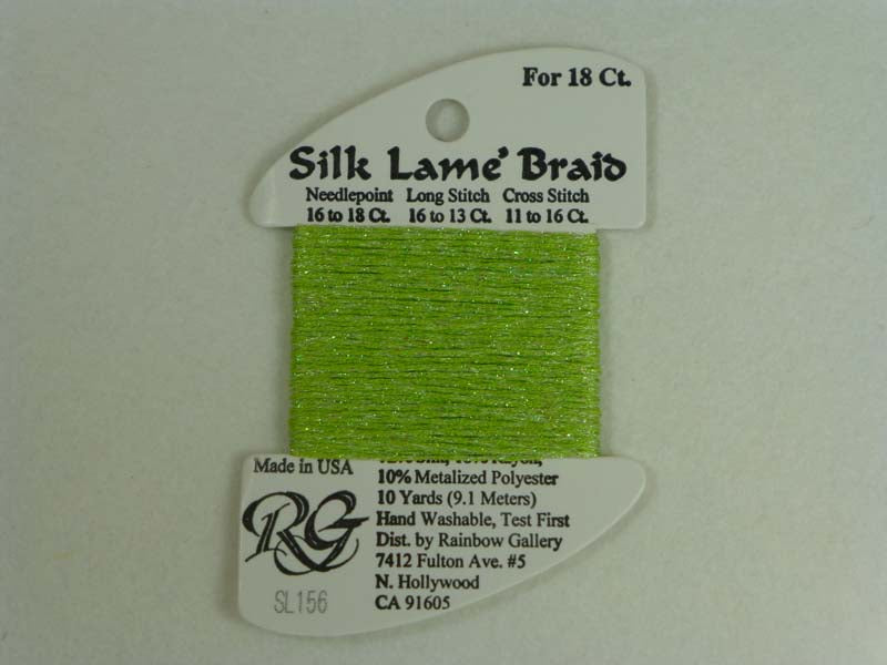 Silk Lame Braid SL156 Kiwi