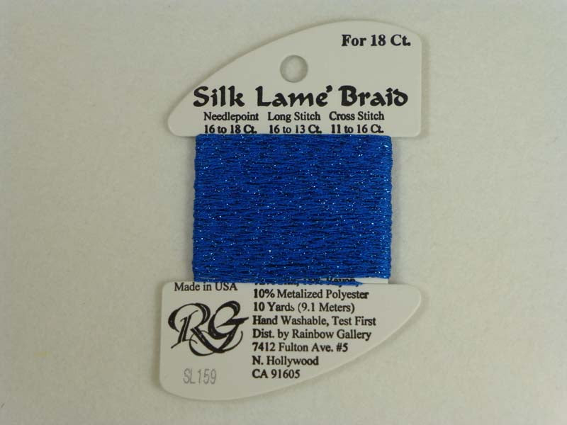 Silk Lame Braid SL159 Imperial Blue