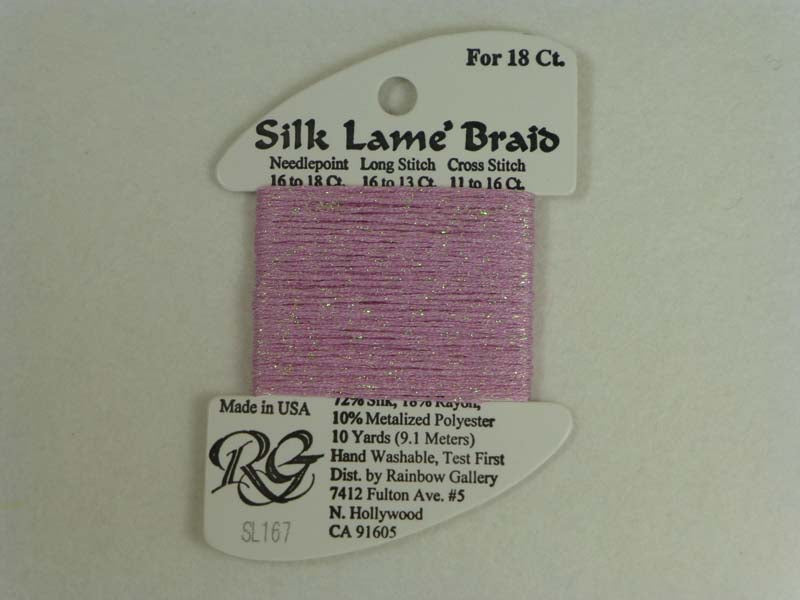 Silk Lame Braid SL167 Pink Lady