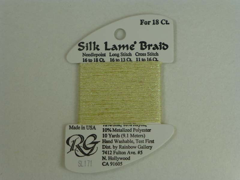 Silk Lame Braid SL171 Mellow Yellow