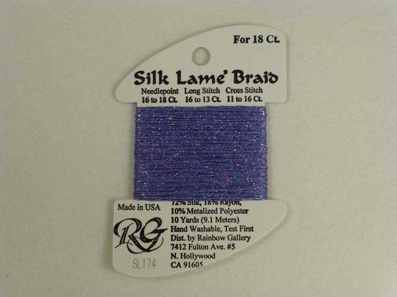 Silk Lame Braid SL174 Periwinkle
