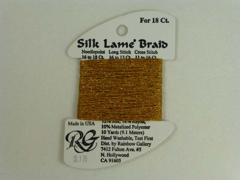 Silk Lame Braid SL175 Honey Gold