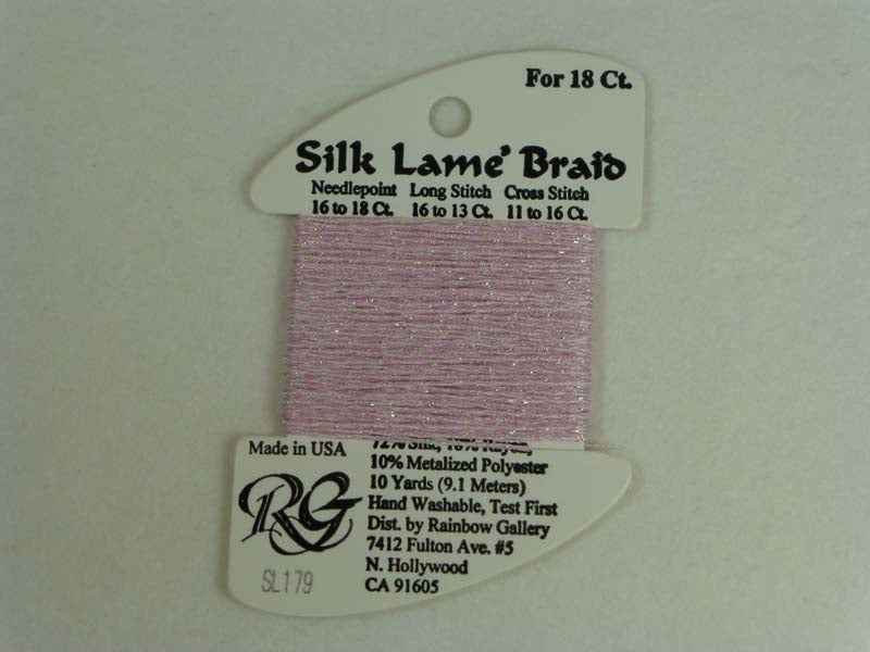 Silk Lame Braid SL179 Cotton Candy