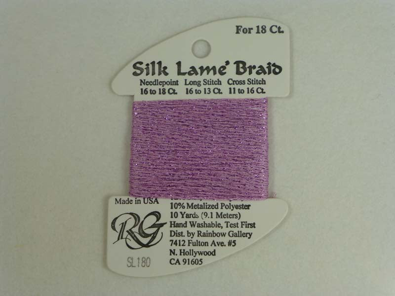 Silk Lame Braid SL180 Lilac Cotton