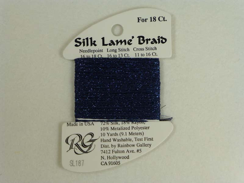 Silk Lame Braid SL187 Mood Indigo