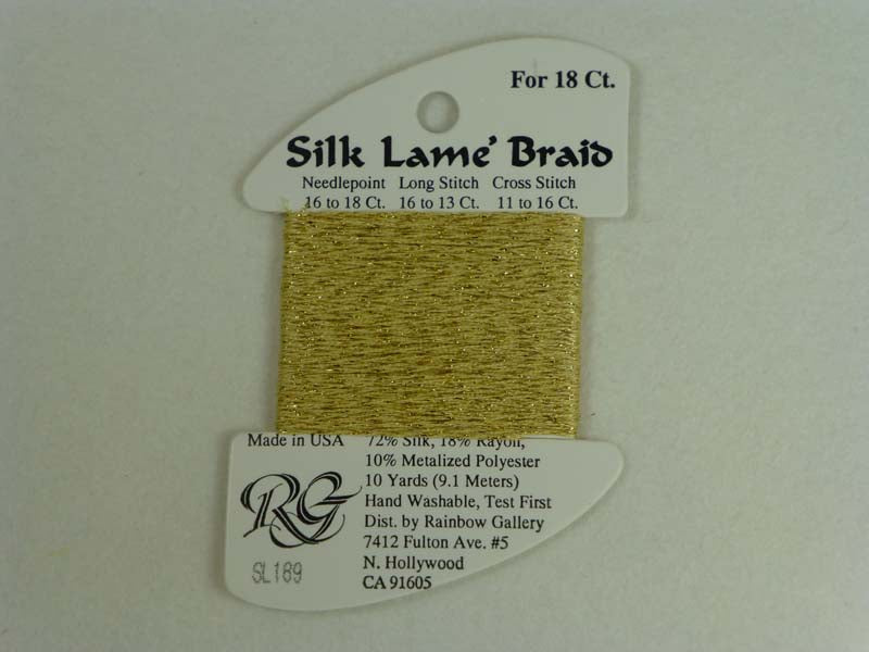 Silk Lame Braid SL189 Banana Crepe