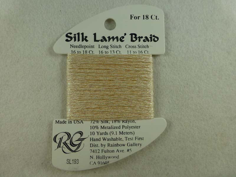 Silk Lame Braid SL193 Creme Brulee