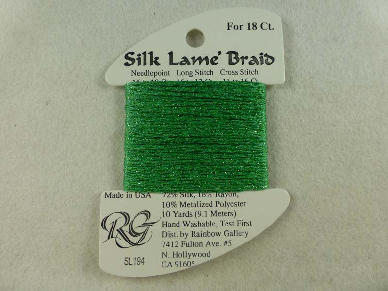 Silk Lame Braid SL194 Greenbriar