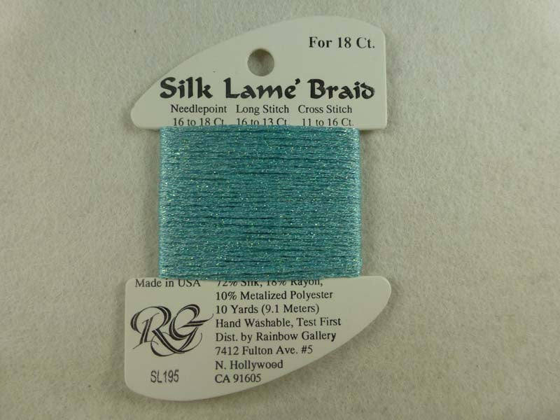 Silk Lame Braid SL195 Marine Blue