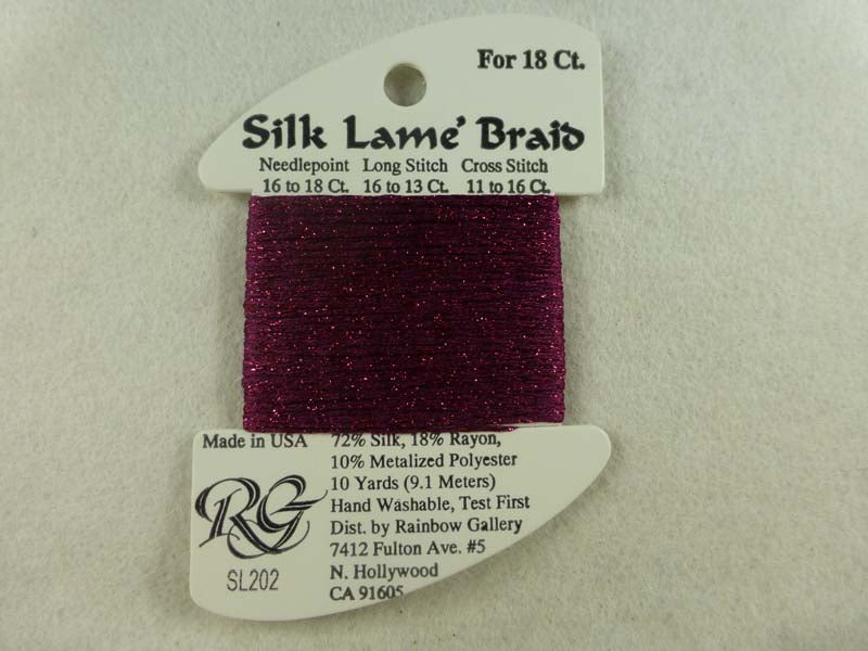 Silk Lame Braid SL202 Wild Plum