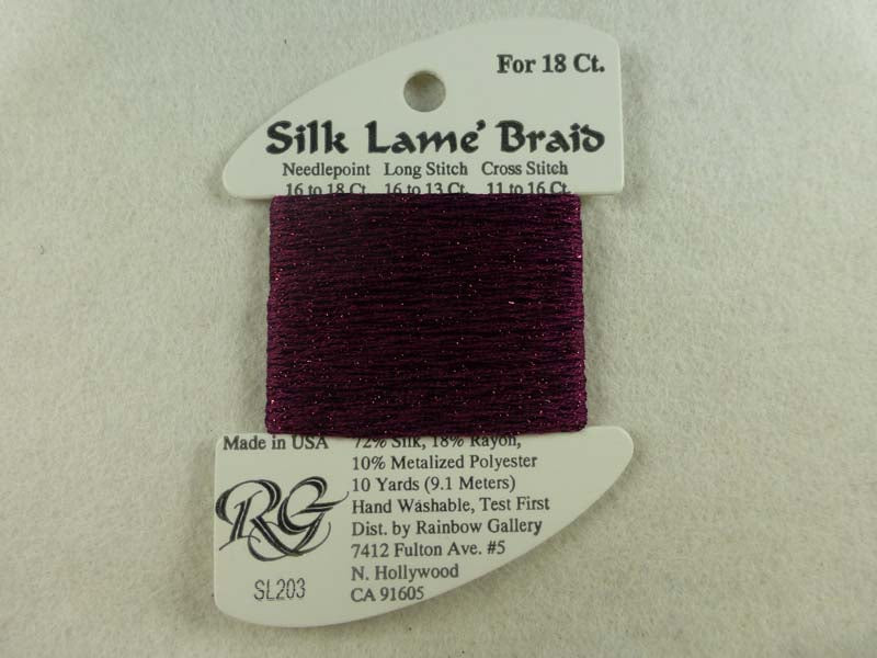 Silk Lame Braid SL203 Magenta Purple