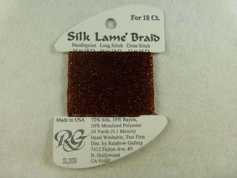 Silk Lame Braid SL209 Ginger Bread