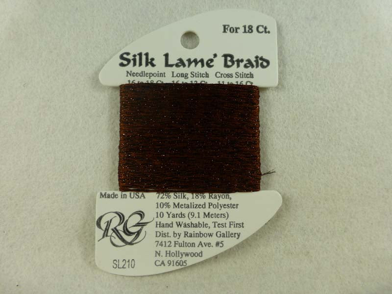 Silk Lame Braid SL210  Cappuccino