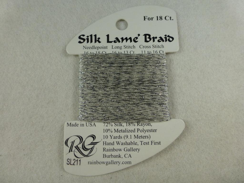 Silk Lame Braid SL211 Glacier Gray