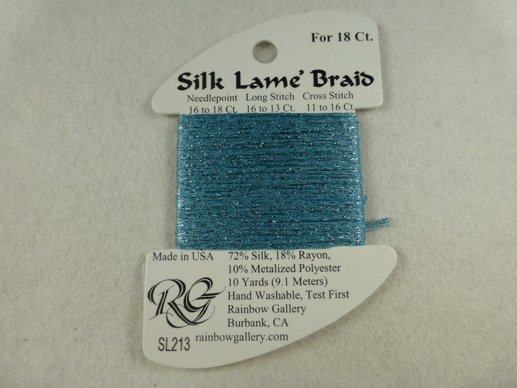 Silk Lame Braid SL213 Dusty Turquoise